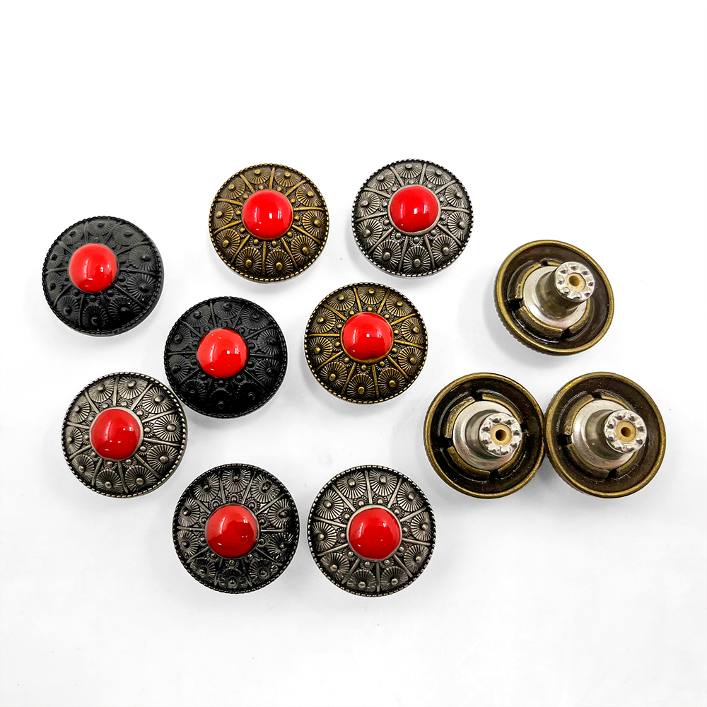 Zinc alloy button - style 1